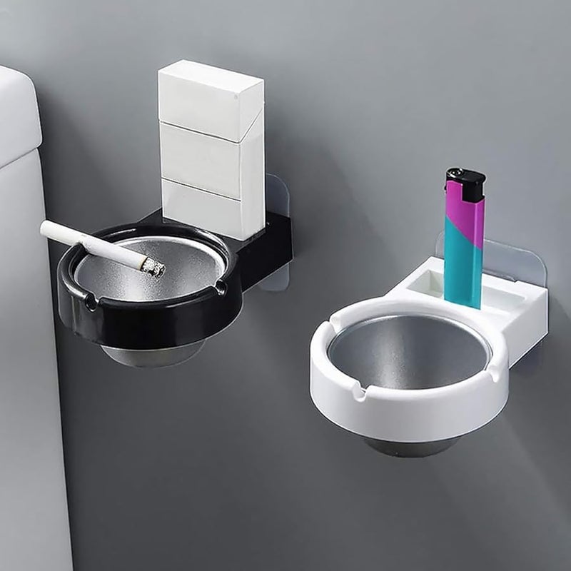 مجموعة منفاخ الحائط 2 قطعة أسود أبيض مقاوم للماء الحمام توفير المساحة - Image 3